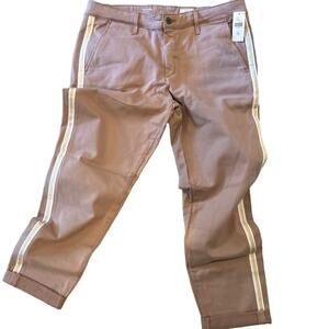 AG JEANS ADRIANO GOLDSCHMIED NWT The Caden Tuxedo Stripe Pants Petal Pink 30